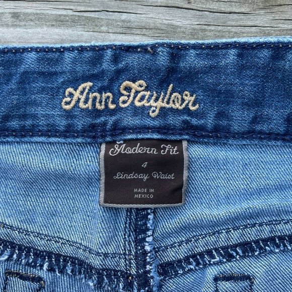 Ann Taylor Women Jeans Modern Fit Lindsay Waist Blue Denim Jeans Size 4 - Picture 4 of 11